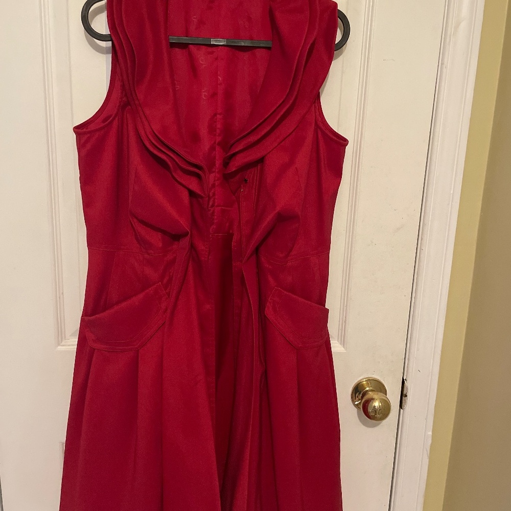 Red bubble dress